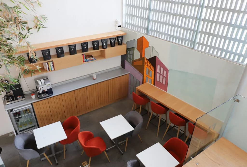 Área de coworking en WOL Center